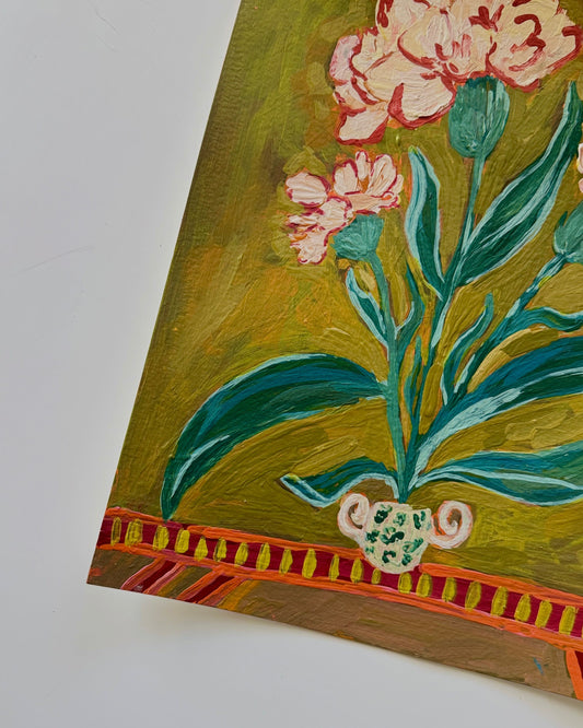 Carnation – January Birth Flower Art Print