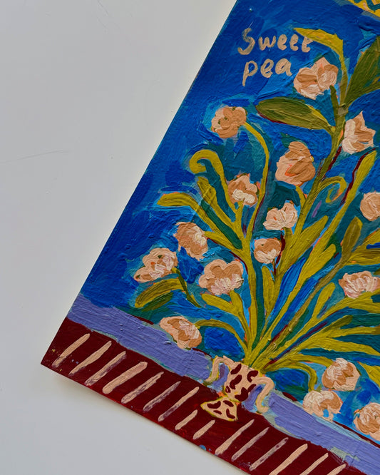 Sweet Pea – April Birth Flower Art Print