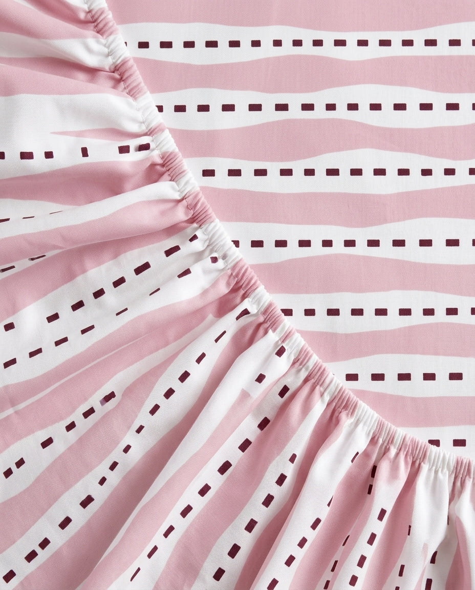 Layo Blush Fitted Sheet