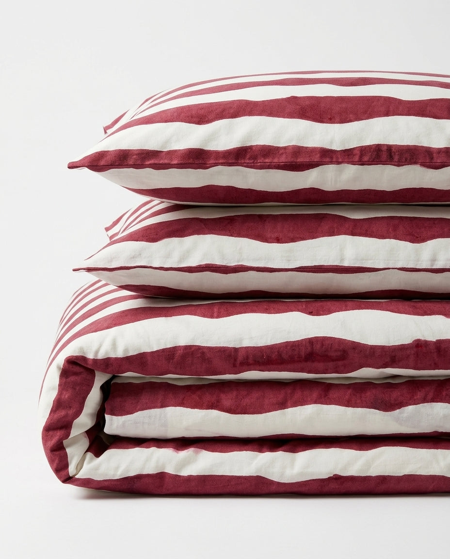 Layo Merlot Duvet Cover Set