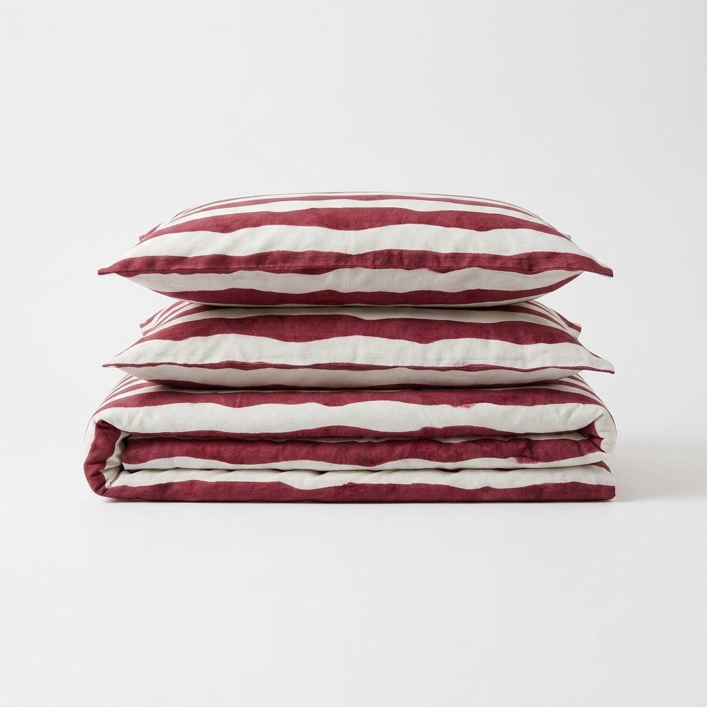 Layo Merlot Duvet Cover Set
