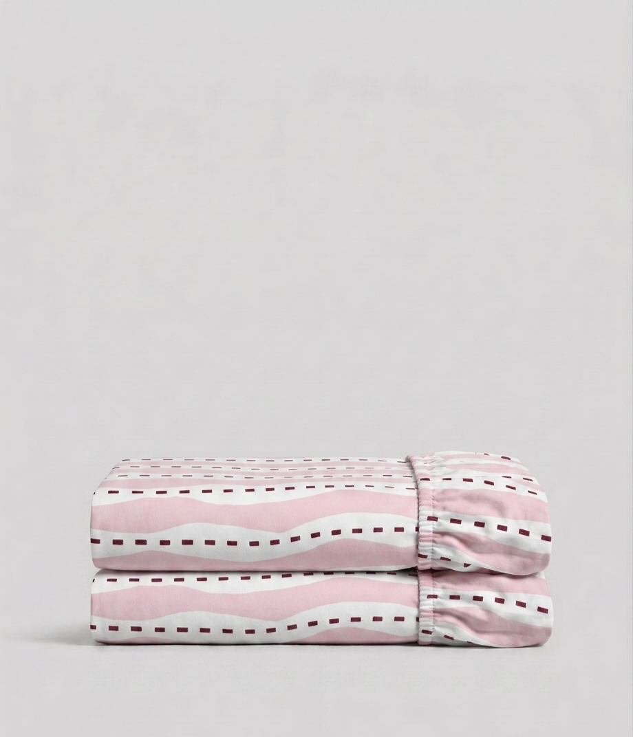 Layo Blush Fitted Sheet