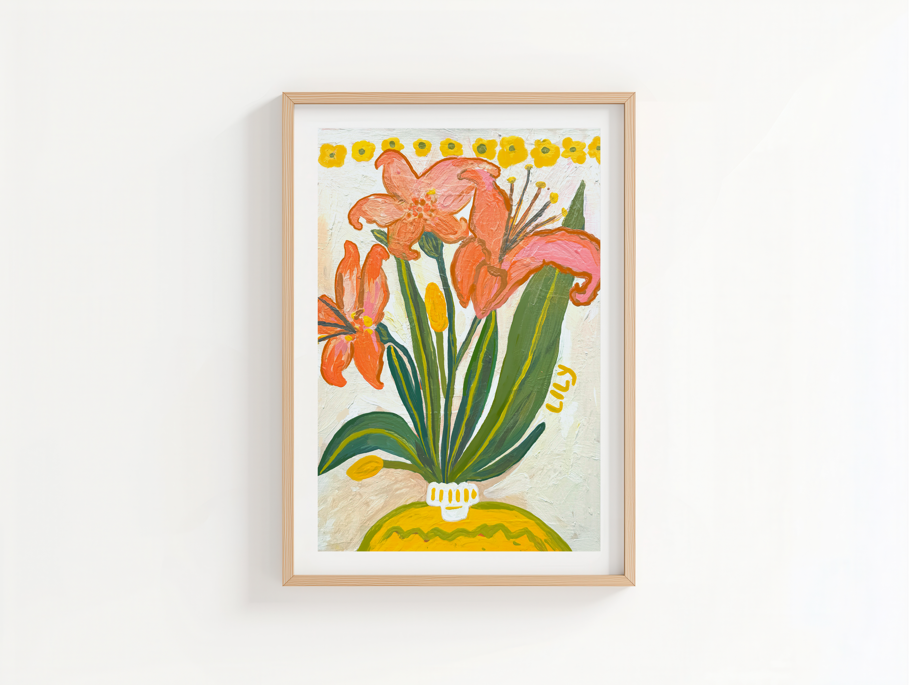 Lily – May Birth Flower Art Print
