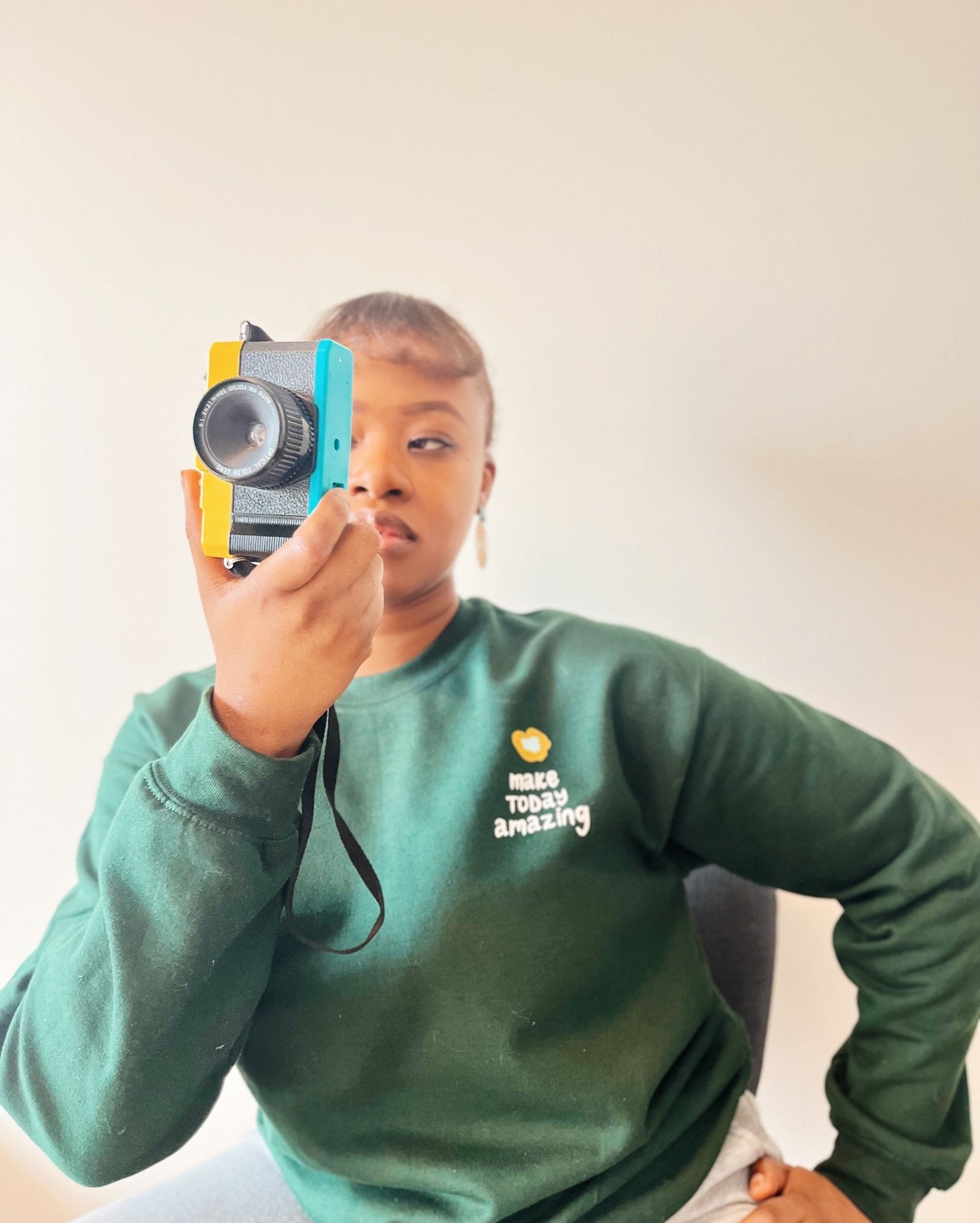 Green Graphic Sweatshirt | BLE | Breathe Live Explore