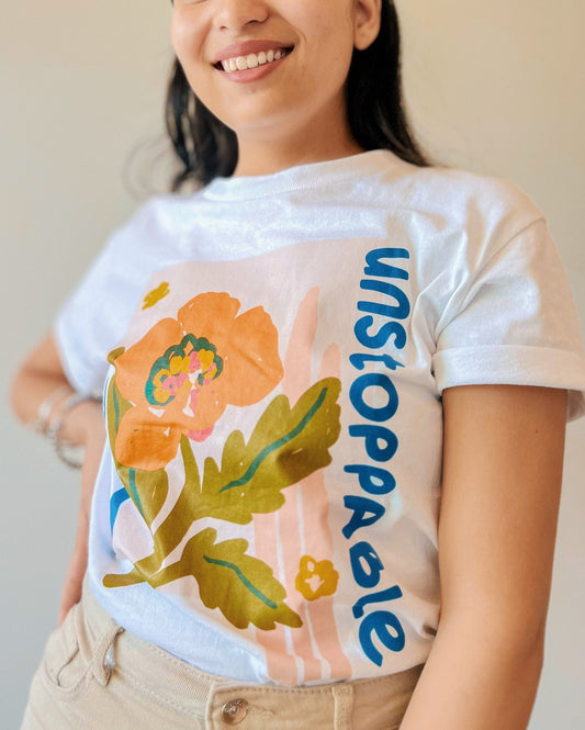 White Graphic Tees | T-Shirt | BLE | Breathe Live Explore